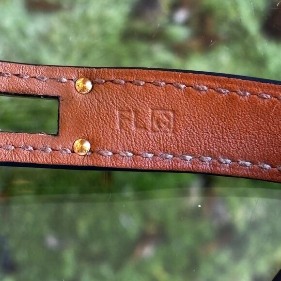 HERMES Bleu Nuit Swift Double Tour Kelly Bracelet - Picture 4 of 5